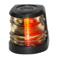 AQUA SIGNAL SIGNAL SERIES 20 PORT DECK MOUNT LIGHT - RED COLOR WITH BLACK HOUSING - 20300